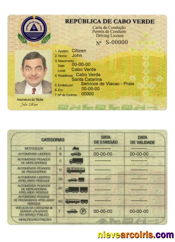 Cabo Verde driving license